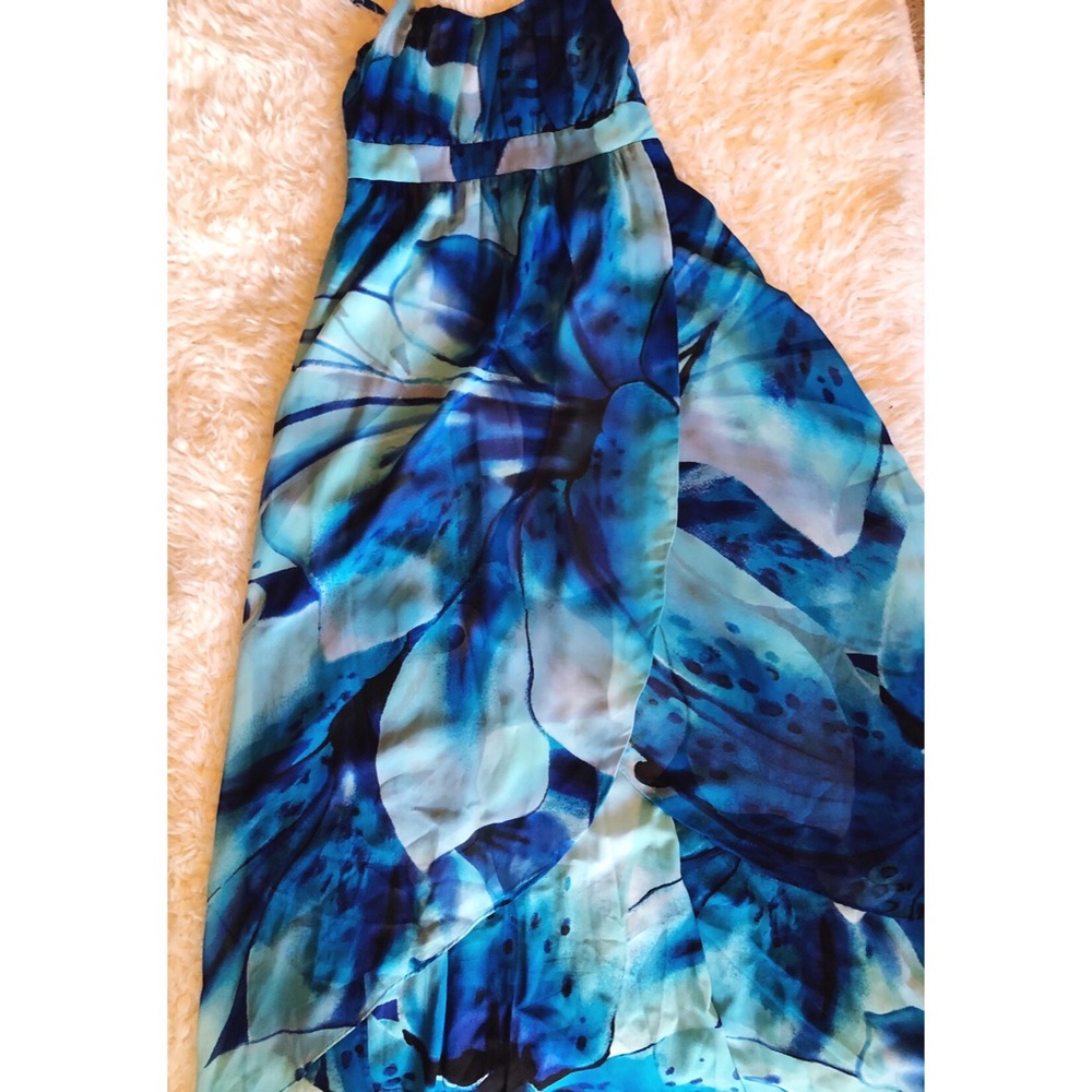 White House | Black Market blue floral dress